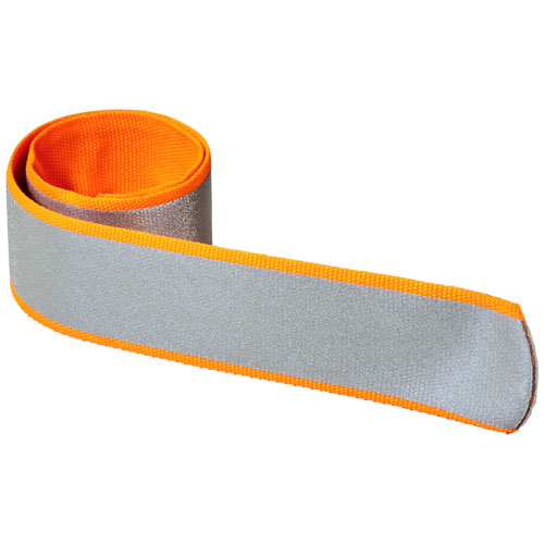 Bracelet réfléchissant à claquer personnalisable FELIX Orange néon